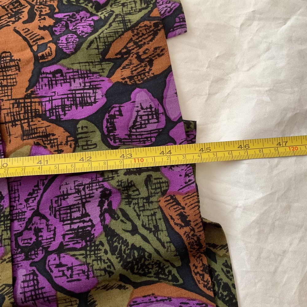 Vintage Act I New York Dress 7/8 Floral Print Blouson Suede Waist Tiered Modest - Picture 16 of 16